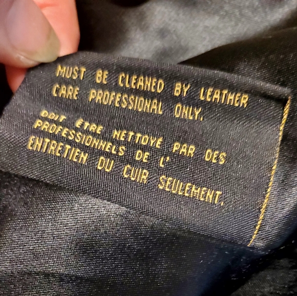 Marc New York Black leather long trench coat - Picture 4 of 9